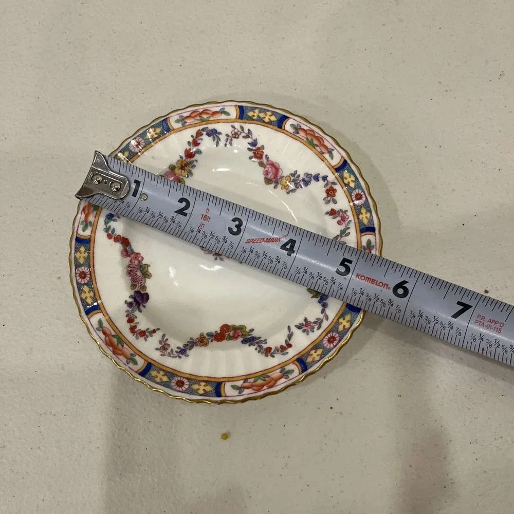 Vtg Minton China England Rose A4807 Antique Bone China Dessert Plate  5.5